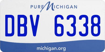 MI license plate DBV6338