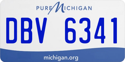 MI license plate DBV6341