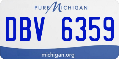 MI license plate DBV6359