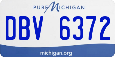 MI license plate DBV6372