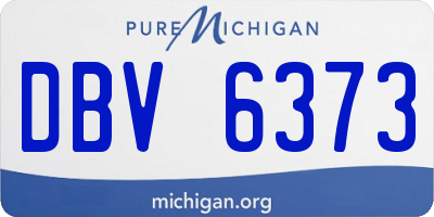 MI license plate DBV6373