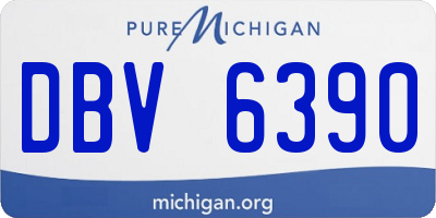 MI license plate DBV6390