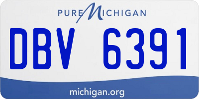 MI license plate DBV6391