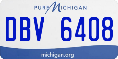 MI license plate DBV6408