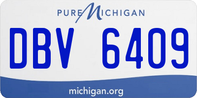 MI license plate DBV6409