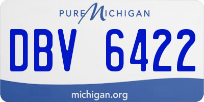 MI license plate DBV6422
