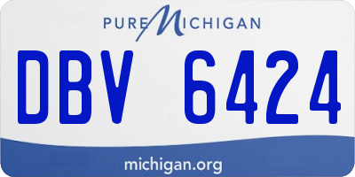 MI license plate DBV6424