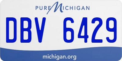 MI license plate DBV6429
