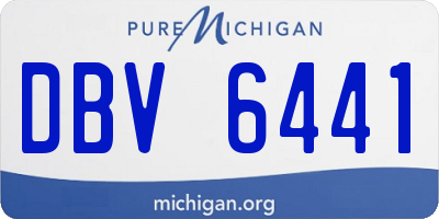 MI license plate DBV6441