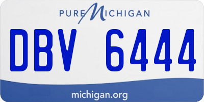 MI license plate DBV6444