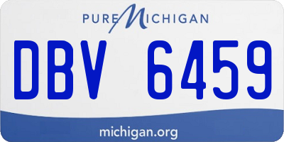 MI license plate DBV6459