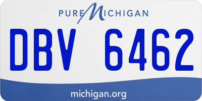 MI license plate DBV6462