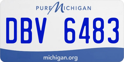 MI license plate DBV6483