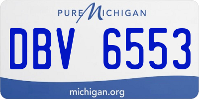 MI license plate DBV6553