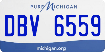 MI license plate DBV6559