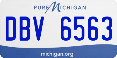 MI license plate DBV6563