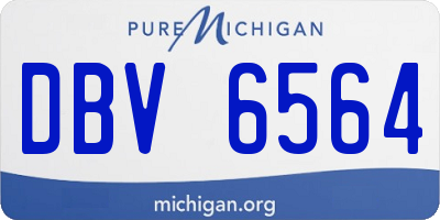 MI license plate DBV6564