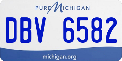 MI license plate DBV6582