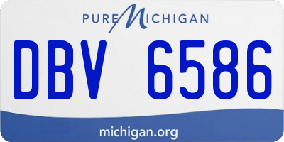 MI license plate DBV6586
