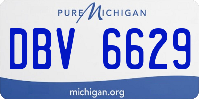 MI license plate DBV6629