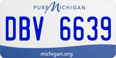 MI license plate DBV6639