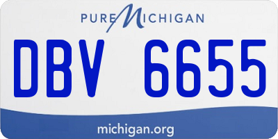 MI license plate DBV6655