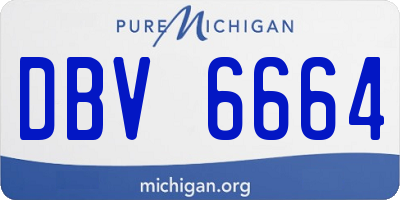 MI license plate DBV6664