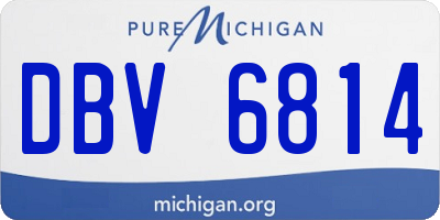 MI license plate DBV6814