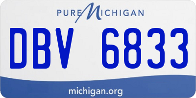 MI license plate DBV6833