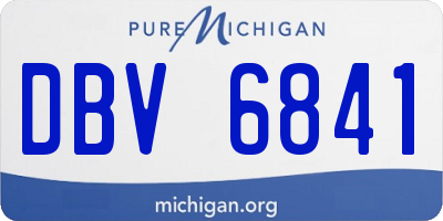 MI license plate DBV6841