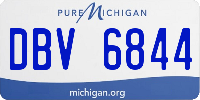 MI license plate DBV6844