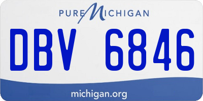 MI license plate DBV6846