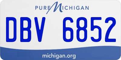 MI license plate DBV6852