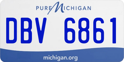 MI license plate DBV6861