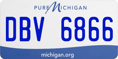 MI license plate DBV6866