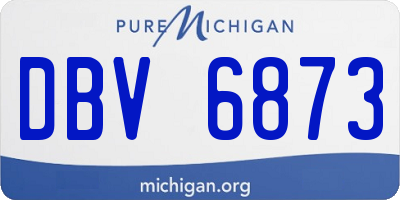 MI license plate DBV6873