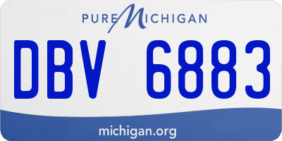 MI license plate DBV6883