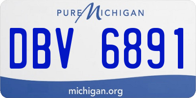 MI license plate DBV6891