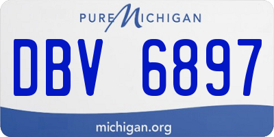 MI license plate DBV6897