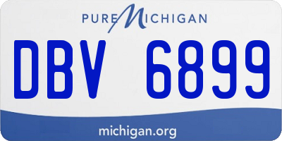 MI license plate DBV6899