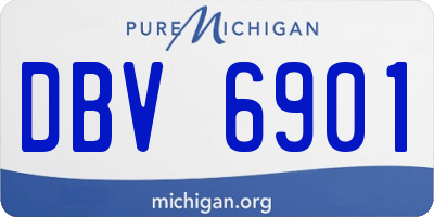 MI license plate DBV6901