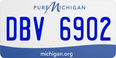 MI license plate DBV6902