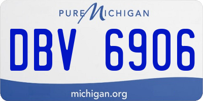 MI license plate DBV6906