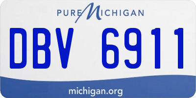 MI license plate DBV6911