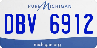 MI license plate DBV6912