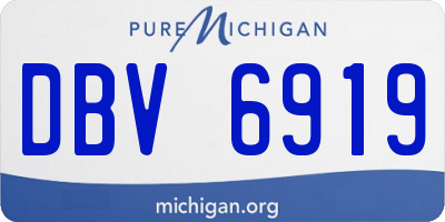 MI license plate DBV6919