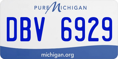 MI license plate DBV6929