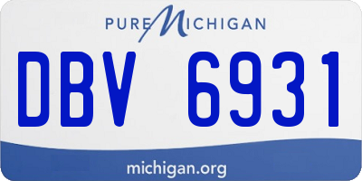 MI license plate DBV6931