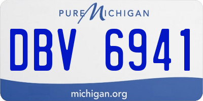 MI license plate DBV6941