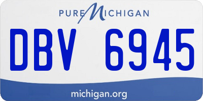 MI license plate DBV6945